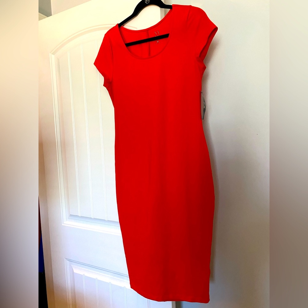 Bodycon Pencil Dress Red NWT Medium NY&Co